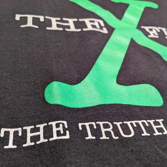 Vintage X Files Single stitch men's adult large Canada black tee shirt retro - Picture 5 of 12